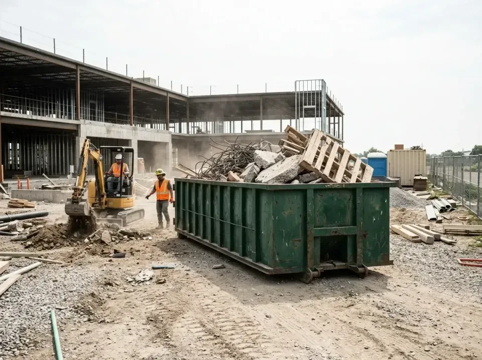 commercial-construction-site-w-003 — before and after result, Cheap Roll-off Dumpster Rentals in United States