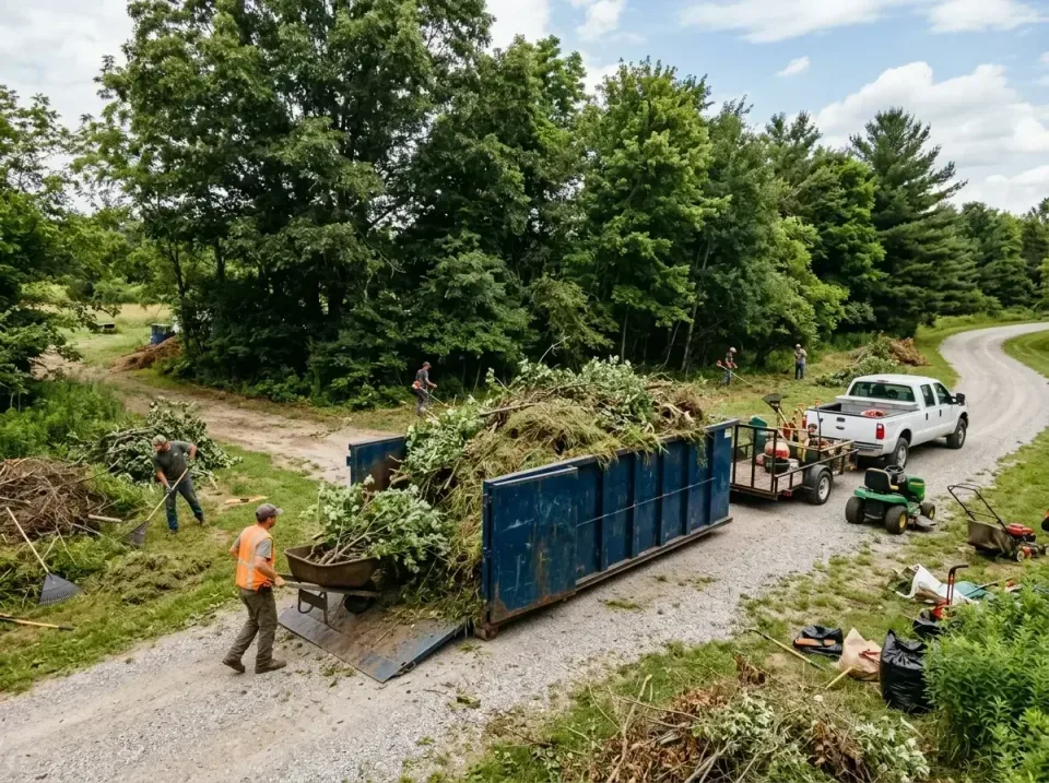 landscaping-company-yard-waste-008 — completed project, Cheap Roll-off Dumpster Rentals in United States
