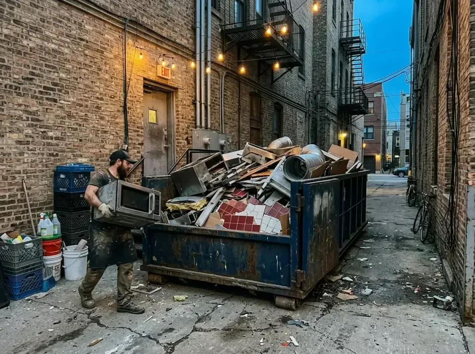 restaurant-kitchen-remodel-cle-010 — finished craftsmanship, Cheap Roll-off Dumpster Rentals in United States