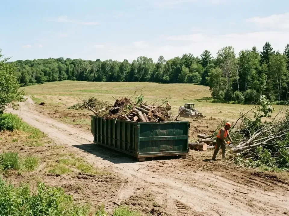 rural-property-land-clearing-a-009 — project overview, Cheap Roll-off Dumpster Rentals in United States