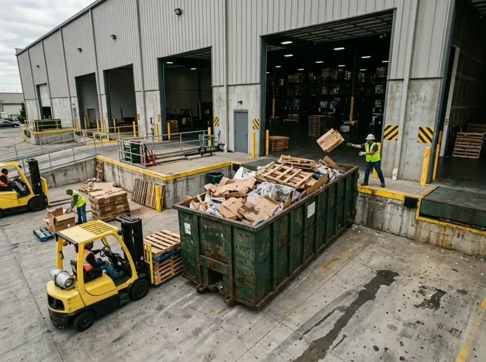 warehouse-loading-dock-waste-d-006 — quality workmanship, Cheap Roll-off Dumpster Rentals in United States